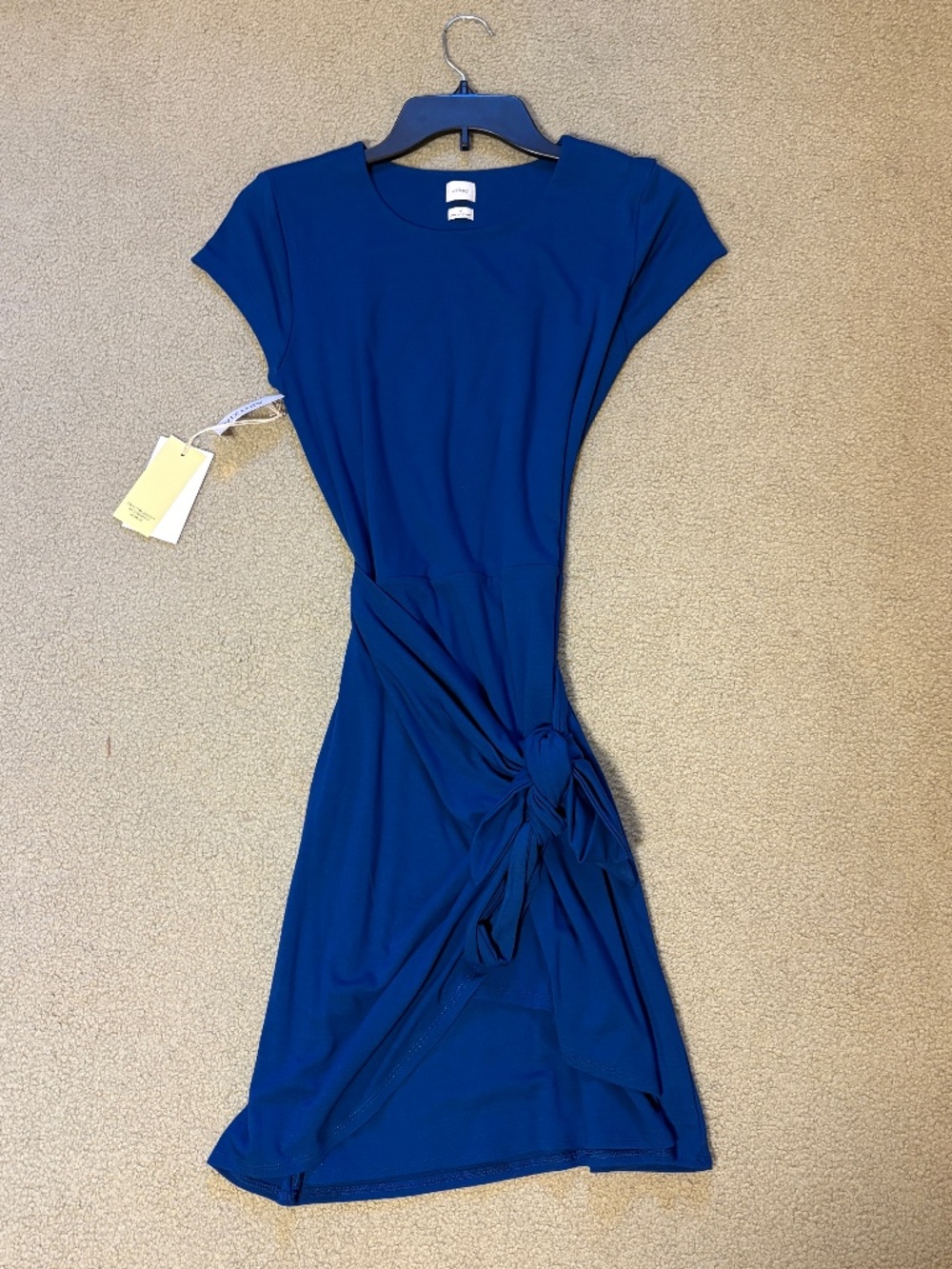 Aritizia Wilfred Short Sleeve Mini Tie Front Dress NWT